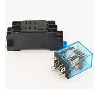Relè 10a dpdt relè 1 2VDC 24VDC 110VAC 220VAC LY2N for scopi generali Ly2nj con pin di base a alimentazione 8 Ly2 Interruttore(12VDC)