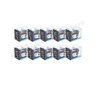 Relè 10PCS MY2P HH52P MY2NJ DC 12V 24V 36V 48V 110V 220V for Uso Generale DPDT Micro Mini con Presa di Base Del Supporto(DC 12V)