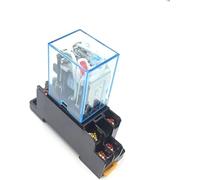 Relè 1Pc HH62P HHC68A-2Z Elettronico Micro Mini Elettromagnetico 10A 8PIN Bobina DPDT con Base Presa DC12V, 24V AC110,220V(DC 12V)
