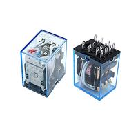 Relè 1PCS MY4 Generale Piccolo Elettromagnetico di Potenza AC12V/24V/110V 220V MY4NJ Bobina 4NO 4NC(Ac,220V)