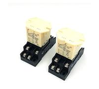 Relè 2 set JQX-30F 2Z 30A HHC71A Ad Alta Potenza DC12V DC24V AC110V AC220V Intermedi JQX-30F-2Z 8Pin DPDT con Base Presa(AC 220V)