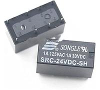 Relè 2pz Src-05 12 24vdc-sh 5V 12V 24V di segnale, due aperture e chiusure, 1A 8 pin