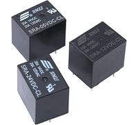 Relè 5pcs 5V 12V 24V 20ADC di potere SRA-05VDC-CL SRA-12VDC-CL SRA-24VDC-CL 5 Spillo PCB Digitare il relè automobilistico nero(12V)
