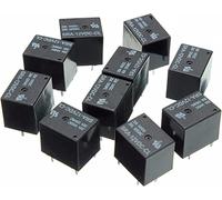 Relè 5pcs 5V 12V 24VDC di potere SRA-05VDC-CL SRA-12VDC-CL SRA-24VDC-CL 5 Relays PIN 2 0a PCB Digitare il relè automobilistico nero(12V)