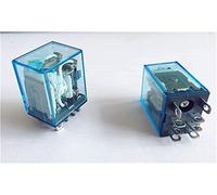 Relè 5pcs di potere DPDT LY2NJ HH62P-L JQX-13F 10A con base presa DC12V DC24V AC110V AC220V(AC220V)