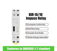 Relè a impulsi a doppia tensione 16A AC230V DC110V 24V Relè di controllo a impulsi domestico Relè di controllo automatico for circuito di illuminazione(AC48V - DC24V)