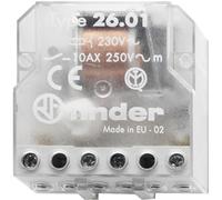 Interruttore impulso incasso 1 pz finder 26 01 8 024 0000 na 24 v/ac 10 a