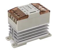 Relè a Stato Solido 3P con Radiatore Interruttore relè da CC a CA Tensione di Controllo 3-32 V CC Tensione di Carico 24-380 V CA Relè Industriale SSR Involucro Bianco (TSR-40DA-S)
