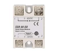Relè a stato solido 80A 5-25mA Modulo Relè a Stato Solido SSR-80DD Ingresso 3-32VDC Uscita 5-60 VDC