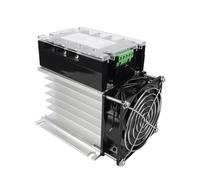 relè a stato solido Modulo regolatore di tensione a isolamento completo monofase 220 V CA 25-200 A con kit ventola dissipatore di calore - SMT DCB Industrial(With Heatsink Fan,25A)