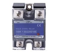 Relè a stato solido monofase per controllo - Ingresso da 3 a 32 V e modulo di carico da 5 a 220 V 100 A - Custodia in ABS con fissaggio a bullone per sistemi di produzione e (100A)