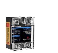 Relè a stato solido SSR-1 10A25A40A60A80A100A120A Ingresso 3-32 V CA Uscita 24-480 V CA Protezione coperchio Invia grasso termico e rottami KHzIgRdY (Size : AC-AC-25A)