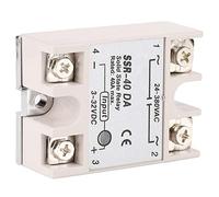 Relè a stato solido, SSR-40DA 40A Ingresso relè semiconduttore monofase Uscita 3-32 V CC 24-380 V CA