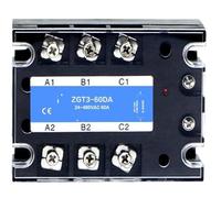 Relè a stato solido SSR trifase 3-32 V CC 24-480 V CA 3 fasi 10 A 25 A 40 A DA 60 A 80 A 100 A 150 200 A ...(60DA)