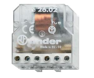 Relè ad impulsi elettromeccanico Finder Tipo 26.02, 2 contatti NO 230V AC 260282300000