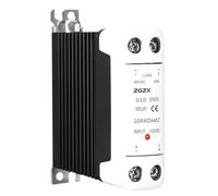 Relè Allo Stato Solido 12V Monofase CC Controllato SSR CA - Tensione di Controllo 3-32V CC, Tensione di Commutazione del Carico 480V CA 40A - Montaggio su Guida DIN