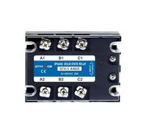Relè allo stato solido trifase DC-AC AC-AC 3-SSR 10A 25A 40A 60A 80A 100A 120A 200A 70-280V Controllo AC 24-480V 40AA 40DA(DC control AC,H-110(10-40A))