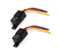 Relè Automobilistico Impermeabile 80A DC 12V/24V A 4/5 Pin Parti | Per condizionatore d'aria con luce frontale con presa(2PCS24V 5PIN)