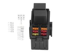 Relè Box 12 V ad alta capacità Duty con 2 pcs 30A 5 pin Relays e 6pcs 5A 10A 20A Fusibili Soluzione completa del circuito per auto a barca marina elettrico ABS Materiale