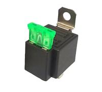 Relè con fascio, design del supporto della presa, capacità 4 pin 30A 12V/24V, interruttore relè di cablaggio automobilistico, ignifugo, costruzione stabile, per camion, furgoni, moto, condizionatore