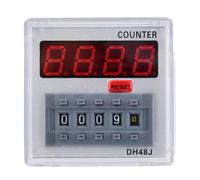 Relè contatore digitale LED ABS resistente agli urti 1-999900 Conteggio Comunicazione telecomando, controllo automatico, DH48J-A 24V/ [11 pin] (24 V CA/CC)