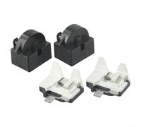 Relè di avviamento PTC da 15 Ohm con protezione da sovraccarico 1/6HP abbinata per mini frigorifero, compressore, motore, spegnimento di sicurezza (1 pin, 15 Ohm + 1/6H)