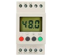 Relè di Monitoraggio Trifase 380V AC 50Hz, Relè di Protezione Sequenza e Tensione, Display Digitale per Sovratensione, Sottotensione e Tensione Squilibrata, per Installazioni Elettriche Trifase