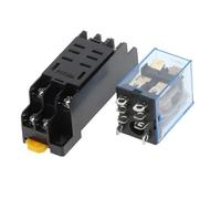 Relè di potenza bobina DPDT LY2NJ HH62P HHC68A-2Z 12V 24V 36V 110V 220V 380V DC/AC 10A 8PIN con base zoccolo 1 pz(AC 220V)