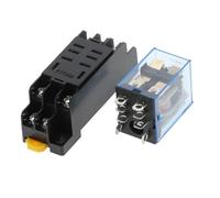 Relè di potenza bobina DPDT LY2NJ HH62P HHC68A-2Z 220/240 V CA 10 A 8 PIN con base zoccolo 1 pz(DC 12V)