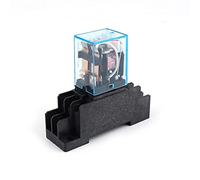 Relè di potenza elettromagnetico, relè di potenza bobina, CA 220 V, 10 A DPDT LY2NJ HH62P HHC68A-2Z, con base presa