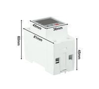 Relè di Protezione 63A Din Rail con Impostazioni Regolabili per Tensione e Corr