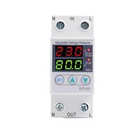 Relè di protezione da sovratensione regolabile con display LED doppio for uso domestico, 40A, 63A, 80A, guida DIN, 230V, con protezione da sovratensione e limite di corrente(230V AC,80A)