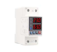 Relè di protezione dispositivo da sovratensione e sottotensione regolabile su guida DIN doppio display 40A 63A 220V 230V(V A type,60A)
