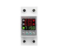 Relè di protezione for apparecchiature di sovratensione e sottotensione regolabile su guida Din 63A 230V 3IN1 con alimentatore di protezione da sovracorrente(63A)