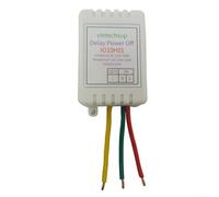 Relè di ritardo AC 110V-220V, regolabile 1-480 min, 7A/1400W, con indicatore LED per ventole, lampade e motori, grigio (A)