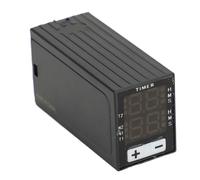 Relè di ritardo, relè timer digitale con display a LED, timer ciclico con intervallo da 0,1 s a 99 h per sistemi a 24 V, alloggiamento in PC resistente alle alte temperature con