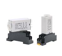 Relè di tempo di ritardo di accensione H3Y-2 DPDT 5S/10S/30S/60S/5M/10M/30M/60M PYF08A 8 pin DC12V DC24V AC220V Interruttore timer con presa di base 1 pz(DC12V,0-5 Minute)