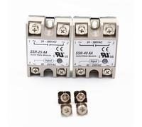 Relè di tensione Relè allo stato solido monofase Guscio di copertura in plastica trasparente Guscio di copertura in plastica Piccolo radiatore ferroviario solido SSR-40AA 25AA(1PCS SSR-25AA)