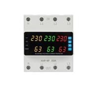 Relè di Tensione Trifase 220-380 V 80 A Interruttore di Commutazione Protezione da Sovratensione/Sottotensione/Sovracorrente/Perdita di Fase Mantieni