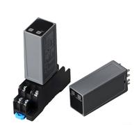 Relè digitale per ritardo temporizzato con display LCD DC24V AC220V Interruttore timer multi-modalità Contatti alloggiamento PC resistenti al fuoco pin in rame per automazione industriale HVAC