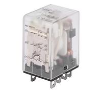 Relè elettromagnetico 6 V 8 pin Due aperti due chiusi 10 A con indicatore luminoso verde per controllo circuito stabile in apparecchiature elettriche domestiche e industriali (12 V CC)