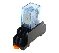 Relè elettromagnetico Interruttore relè intermedio elettromagnetico generale con bobina in miniatura con LED base presa