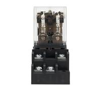 Relè elettromagnetico JQX-30F 30A con base zoccolo JQX-30F-2Z AC 220V 110V DC 24V 12V(12V)