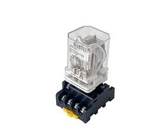 Relè elettromagnetico JTX-3C montato su guida DIN JTX-3Z AC 220V 110V 380V DC 24V alimentazione elettrica 11 pin con base for zoccolo relè