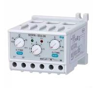 Relè elettronico di sovraccarico, SOPR-SS3-220 35 mm DIN Rail Motor Protector Relè di sovraccarico termico con indicatori LED e rilevamento guasti (220 V: 10-120 A)