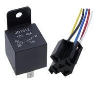 Relè for auto a 4 pin, 4 pin, 5 pin, 40 A, relè a lunga durata, normalmente aperto, DC 12 V/24 V, for condizionatore(JD1914-12V-40A-5Pin)