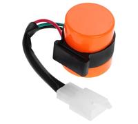 Relè Frecce 3 Pin per Veicoli Fuoristrada e Atv, Cicalino Arancia | 12v Led, Installazione Facile e Compatibilità Versatile, Indicatore Luminoso ad Alta Intensità, Plastico