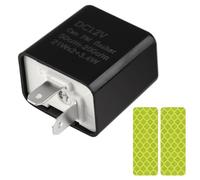 Rele Frecce LED Moto, Rele 12v Centrale per Moto a LED Rele Frecce di 12v per Frecce Moto Lampeggiante Trattore Regolabile Relè Frecce LED Moto,Nero,Alloggiamento Ignifugo