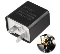 Rele Frecce LED Moto SRLWMYI Rele 12v Centrale per Moto a LED Rele Frecce di 12v per Frecce Moto Lampeggiante Trattore Regolabile Relè Frecce LED Moto,Nero,Alloggiamento Ignifugo