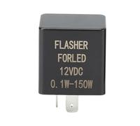 Relè Freccia a LED Universale 12V a 2 Poli per Moto, Scooter e Quad, Stabilizzazione della Frequenza Lampeggiante da 0,1W a 150W, Relè Elettronico per Indicatori Direzionali, Facile Installazione